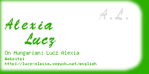 alexia lucz business card